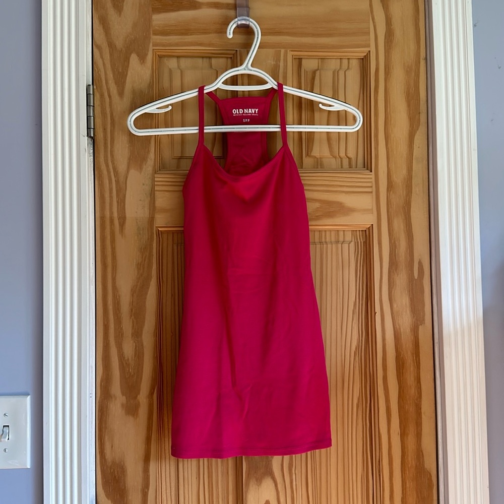 Hot pink tank top